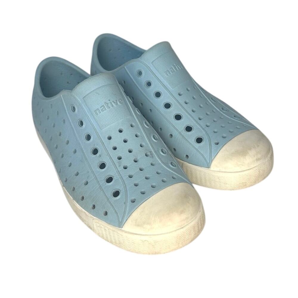 NATIVE Jefferson Slip On Water Shoes Skip Light Blue Size C13 Girls Boys